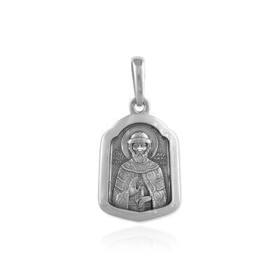 картинка Образ из серебра "Святой Князь Дмитрий Донской" (36296) 